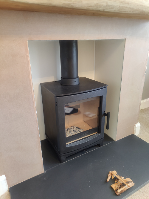 Tinderbox Slate Hearth Oak Beam